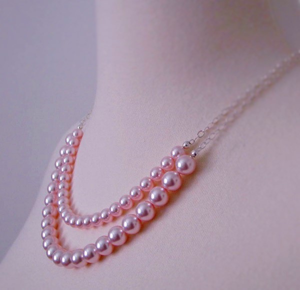 double stranded pearl necklace