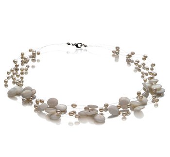 pearl jewelry mixed with stones