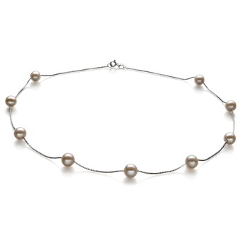 silver chain contemporary pearl necklace designs