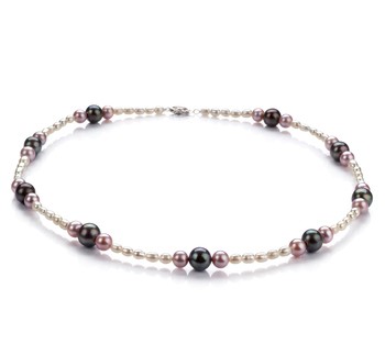 designer pearl accessories multicolored pearl necklace