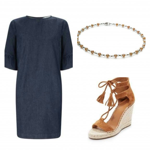 PearlsOnly outfit suggestion with affordable pearl necklaces