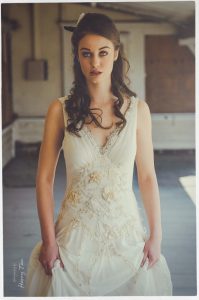 Perlenhochzeitkleid
