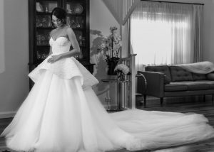 pearl wedding dress
