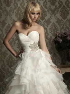 pearl wedding dress