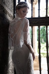 Perlenhochzeitkleid