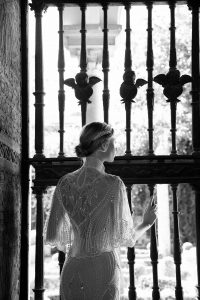 Perlenhochzeitkleid