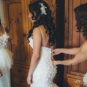 pearl wedding dress