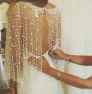 pearl wedding dress