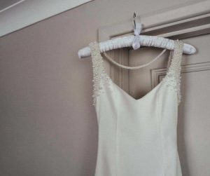 Perlenhochzeitkleid