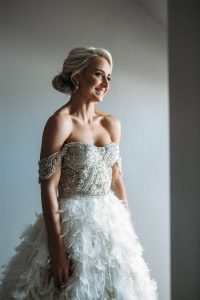 pearl wedding dress