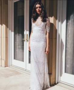 pearl wedding dress