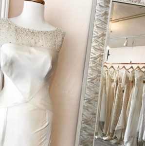 Perlenhochzeitkleid