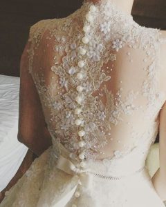 pearl wedding dress