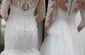 pearl wedding gown