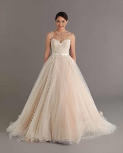 pearl wedding gown