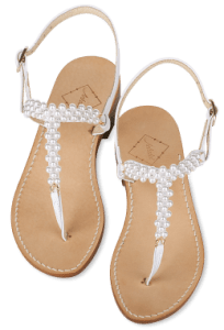 pearl wedding sandals