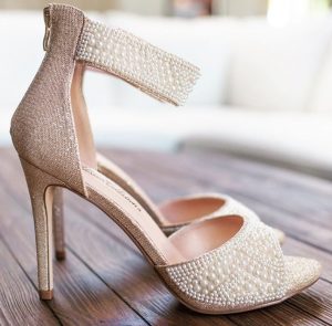 pearl wedding shoes