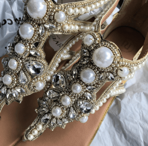 pearl bridal sandals