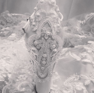 pearl wedding shoes