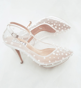 pearl wedding shoes