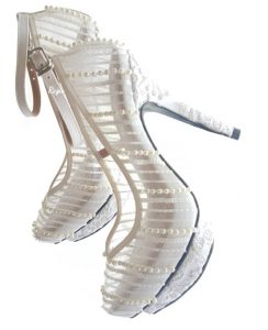 pearl wedding sandals