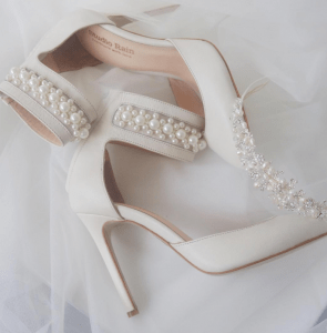 pearl wedding shoes