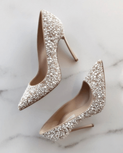 pearl wedding shoes