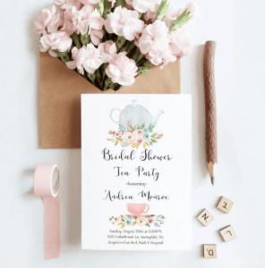 tea party invitations