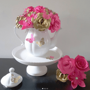 tea party flower decorations