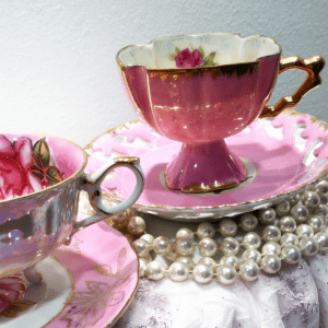 high tea party porcelain cup