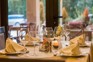 dinner at restaurant