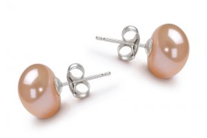 pink pearl earrings