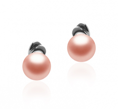 pink pearl earrings