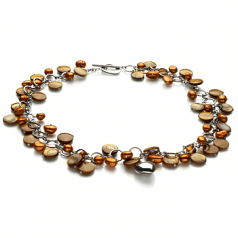 champagne pearl necklace