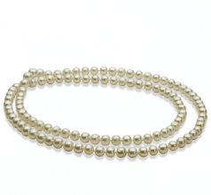 white champagne pearl necklace