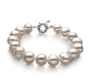 Einzelsein weißes Perlen-Armband
