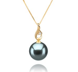 blue pearl necklace pendant