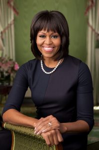 michelle obama Perlpendant Halskette
