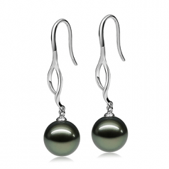 chocolate pearl earrings