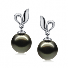 chocolate pearl earrings