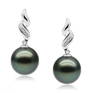 chocolate pearl earrings