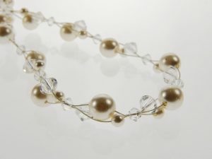 tin cup pearl necklace