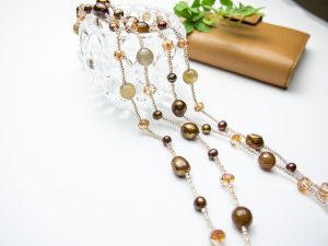 tin cup pearl necklace