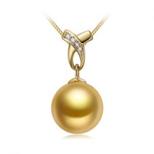 large golden south sea pearl pendant