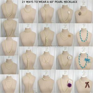 how to wear a long pearl necklace