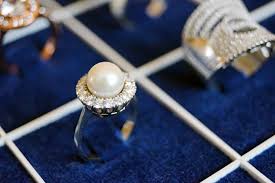 diamond pearl rings