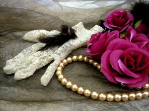 colored pearl necklace
