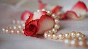 colored pearl necklace