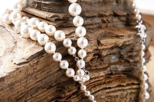 wearing pearls