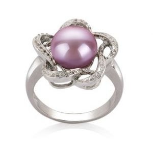 wearing a pearl ring